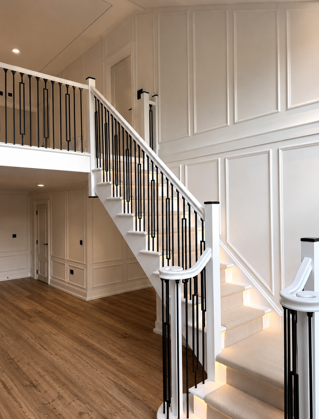 Bespoke staircase built by Cove Carpentry in Leicester