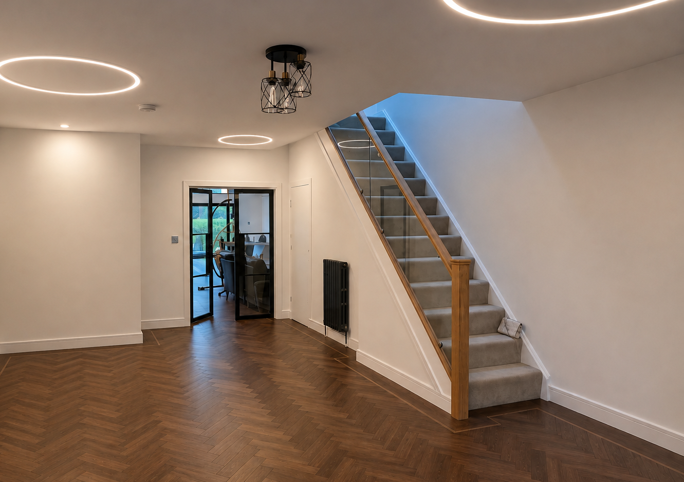 Internal doors and staircases